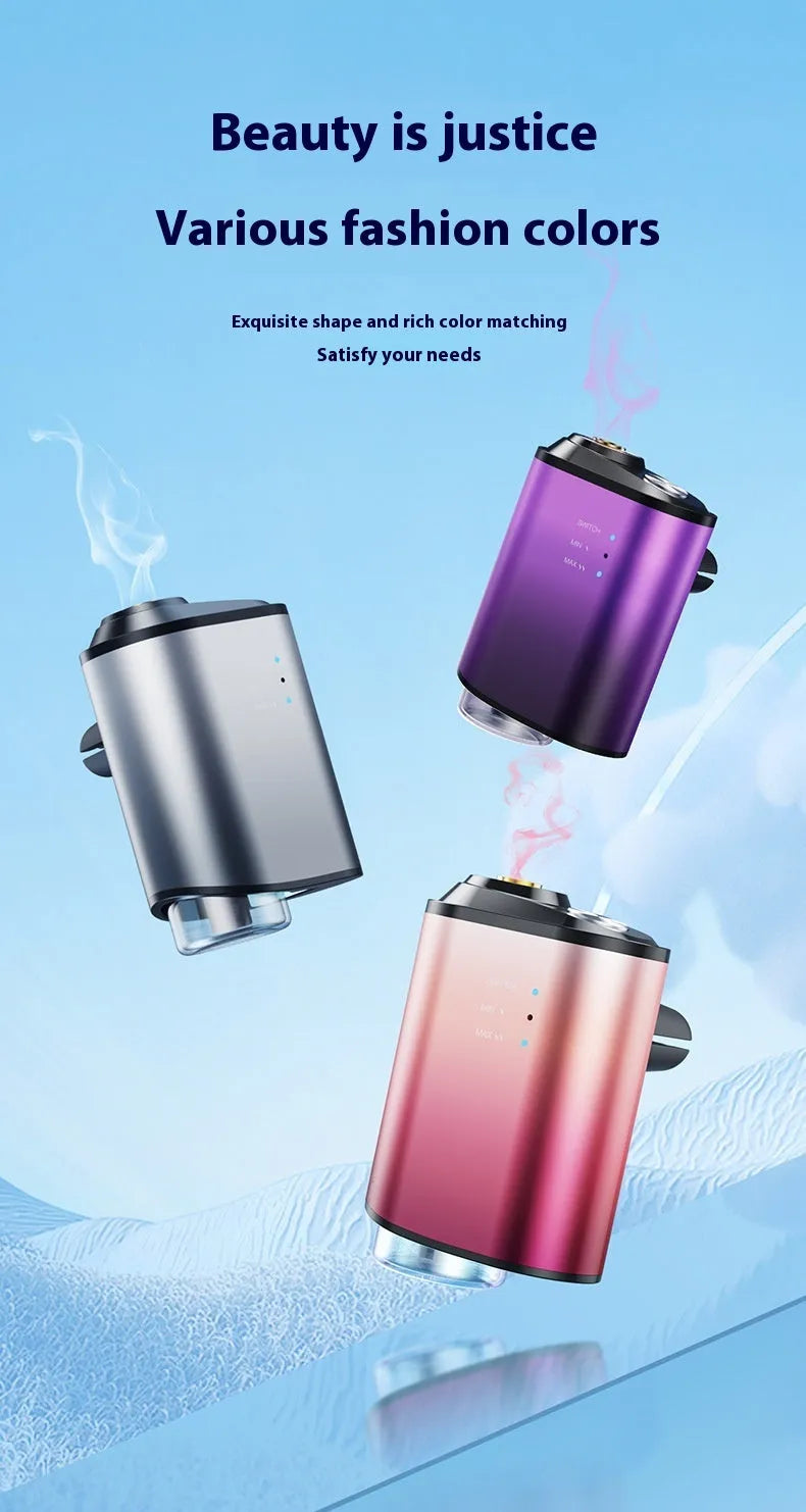 Black car aromatherapy smart fragrance diffuser with ocean perfume bottle, PP PC aluminium alloy build