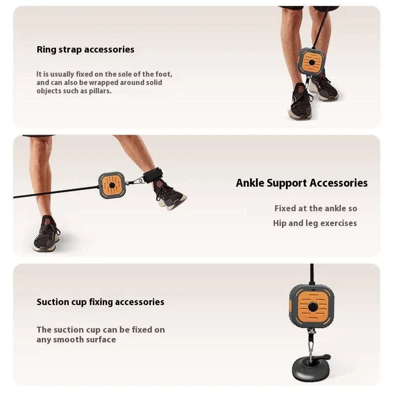 ABS power pump chest expander for adjustable resistance strength training measuring 115cm