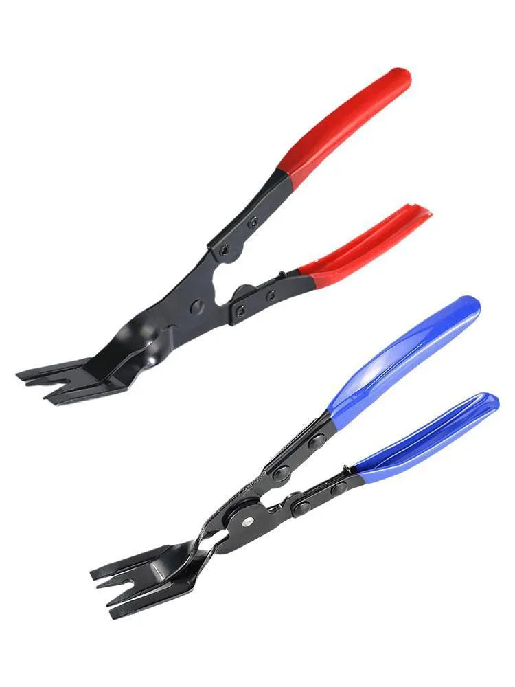 Blue 240mm steel car disassembly pliers for door panel and interior clamp removal