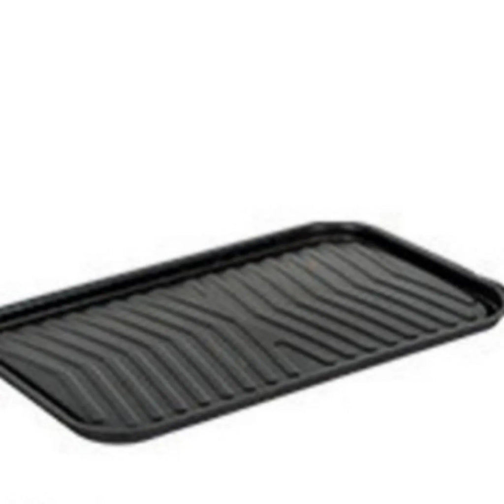 White portable charcoal barbecue grill oven with round chimney design for outdoor cooking