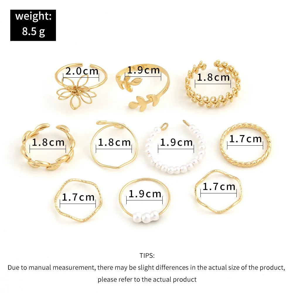 Gold-tone openwork floral ring with a glossy electroplated finish on an alloy band.
