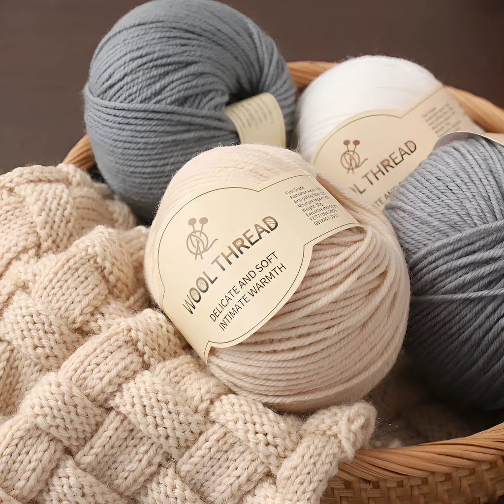 Roll of hand knitting wool thread in a chosen colour for 10mm needle projects.