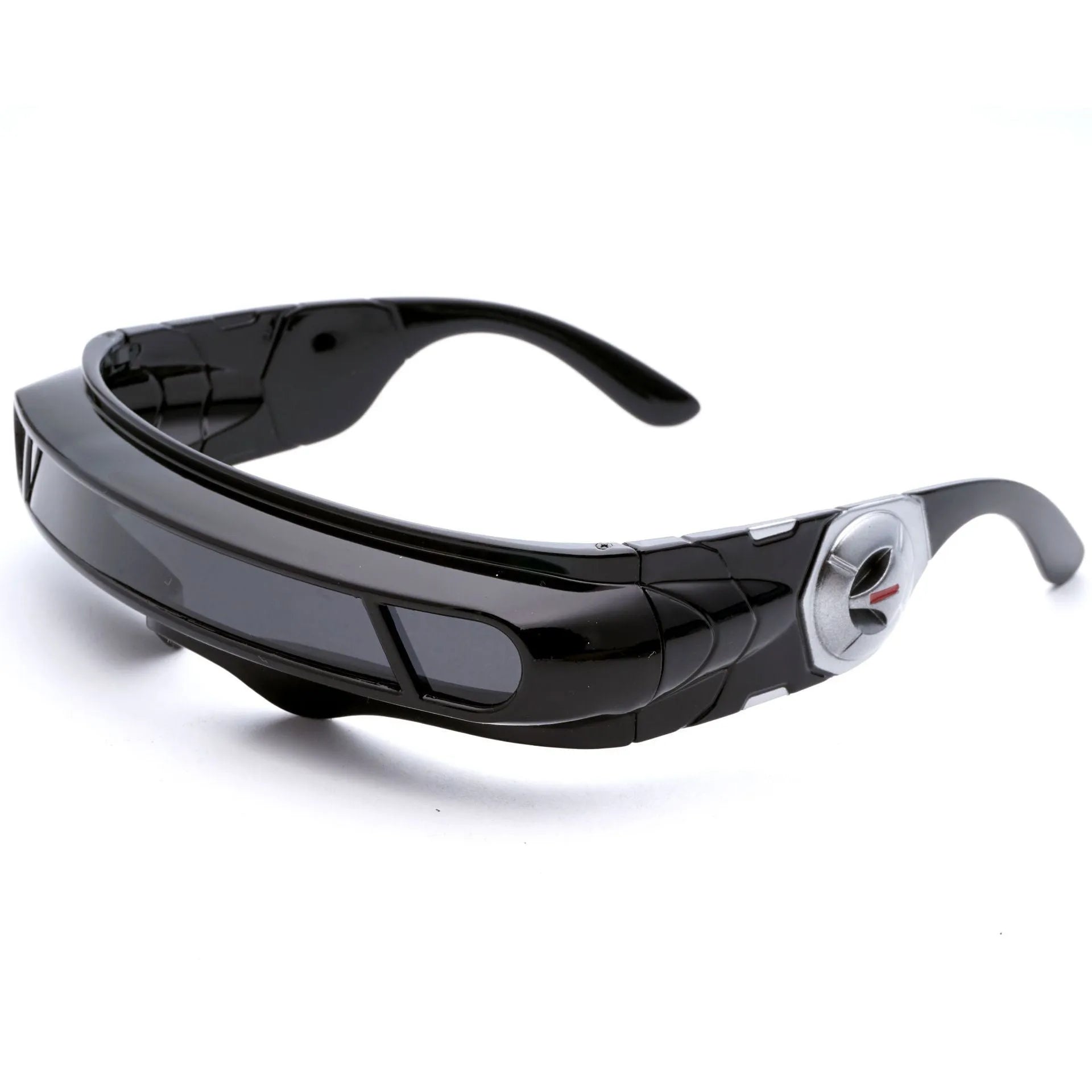Black PC frame polarised sports sunglasses with colour film lenses in three mercury colour options