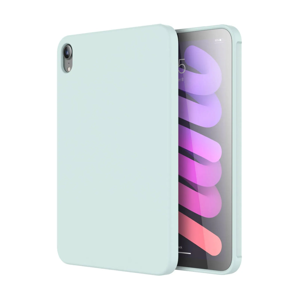 Liquid silicone tablet case in solid colour for iPad, back cover style with all-inclusive drop-resistant design