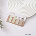 Set of four Morandi Series colour block magnetic bookmarks in soft evening breeze, Lanshan breeze, gentle twilight, and quiet distance colours.
