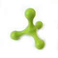 Blue silicone dog chew toy with three legs for small and medium puppies