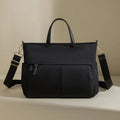 Fashion women's portable briefcase large capacity Oxford cloth stitching contrast colour laptop bag urban simplicity style