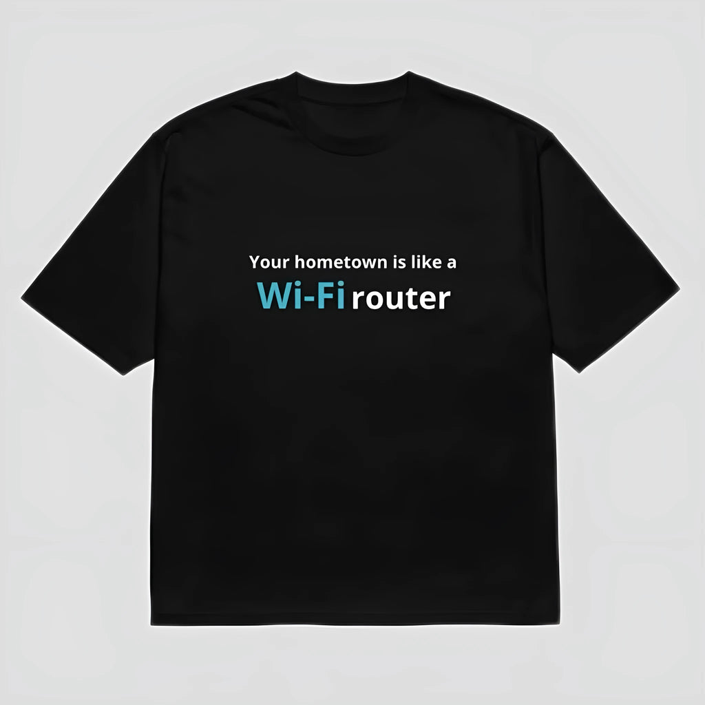 Men's black t-shirt with 3D digital printed cartoon pattern, loose fit short sleeve design