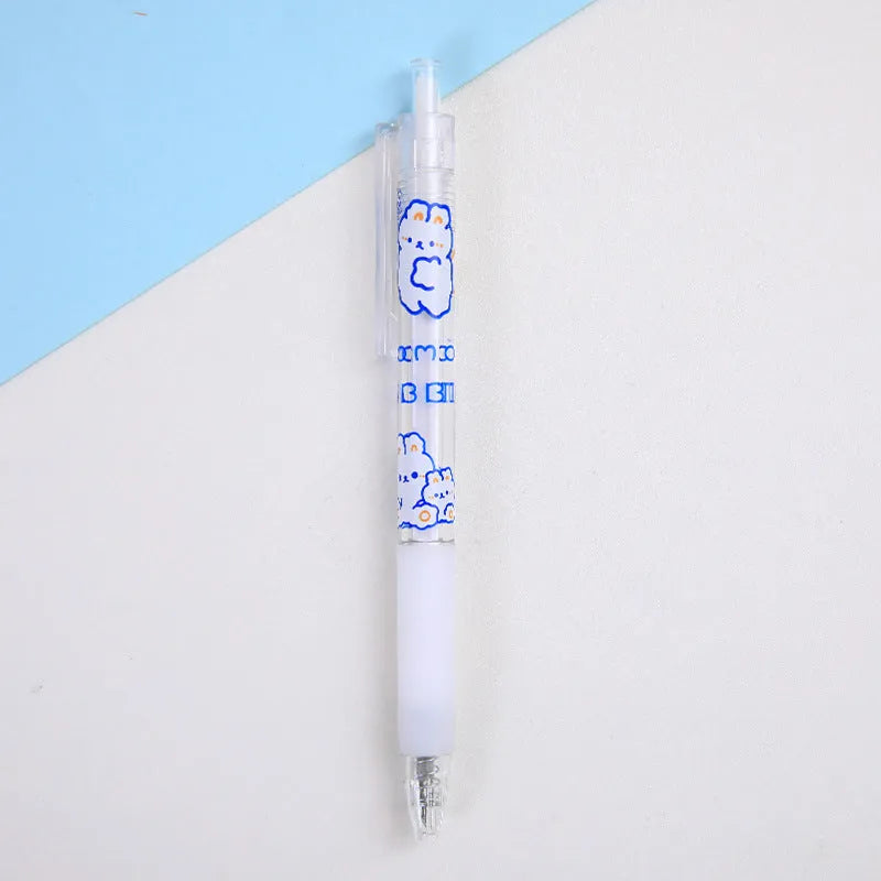 Six novelty press pen knives with bear and rabbit designs