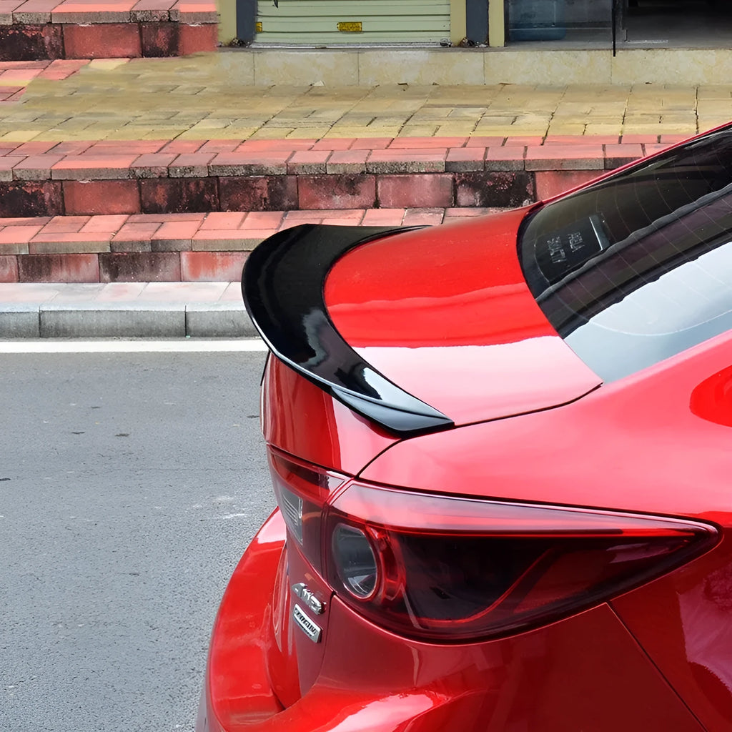 Mazda 3 Axela Exela bright black tail trim panel for 2014-2021 model years