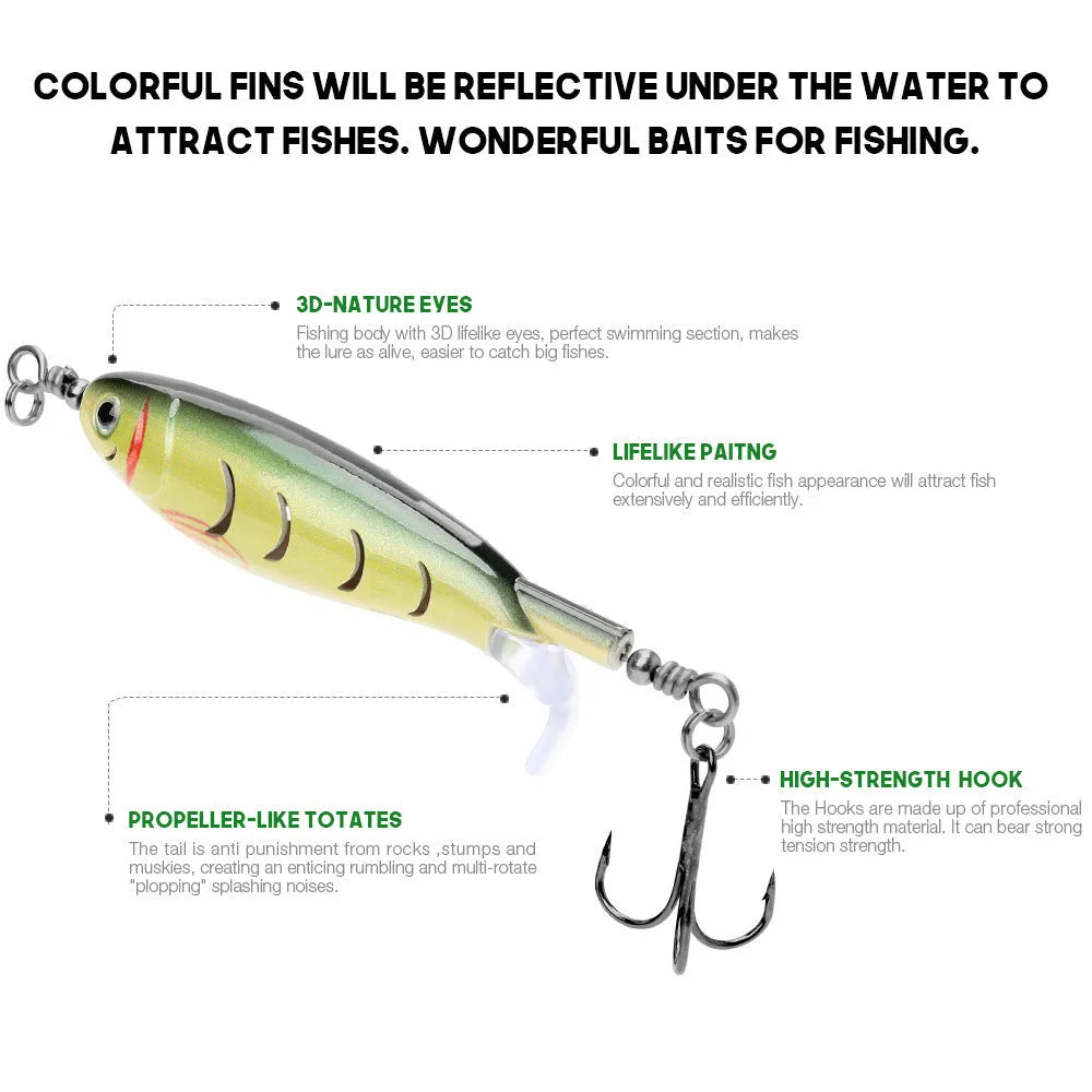 7.5cm artificial fishing bait lure for freshwater predator fishing