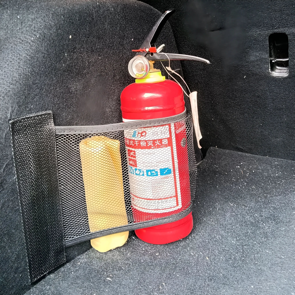 Elastic polyester car boot storage organiser net in 20x35cm and 20x45cm sizes