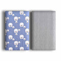 Pet double-sided cotton velvet blanket kennel mat in multicolour prints on white background