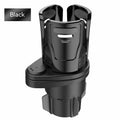 Upgraded universal car cup holder accessory in carbon fibre or matte black ABS plastic