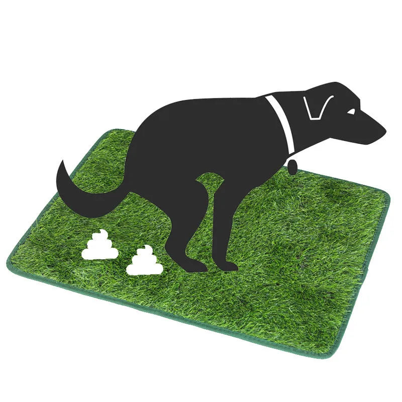 Artificial grass dog and cat toilet training mat in three size options for indoor use