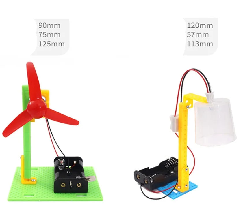 DIY puzzle assembling building blocks plastic science experiment teaching aid 29x22x4cm for children aged 7-14