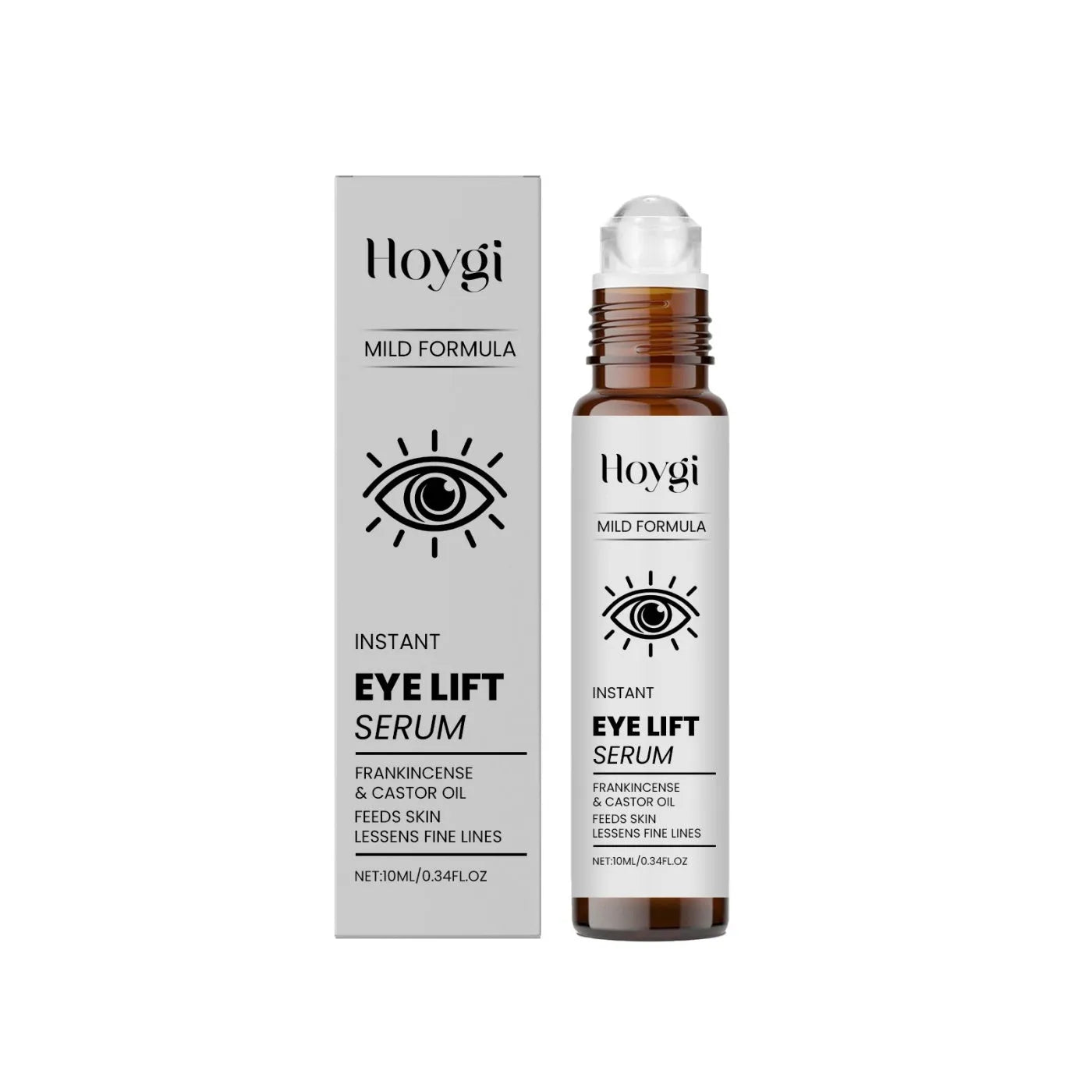 10ml eye firming liquid serum in bottle with frankincense and castor oil