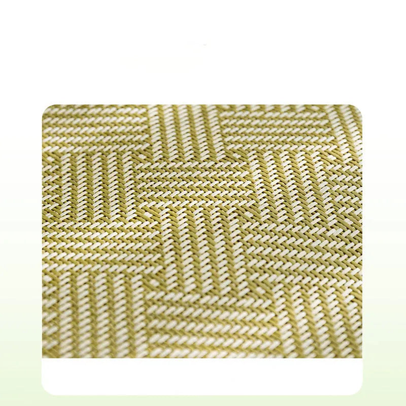Green or yellow nest-style pet bed with fruit backrest in four different sizes.