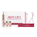 Pink eyebrow quick ironing set in a suit style design for home eyebrow grooming.