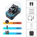 S96-black mini drone with 4K single camera on a table showing plastic four-axis design and compact size