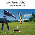 Golf putter laser aiming instrument for putting alignment training with laser sight options