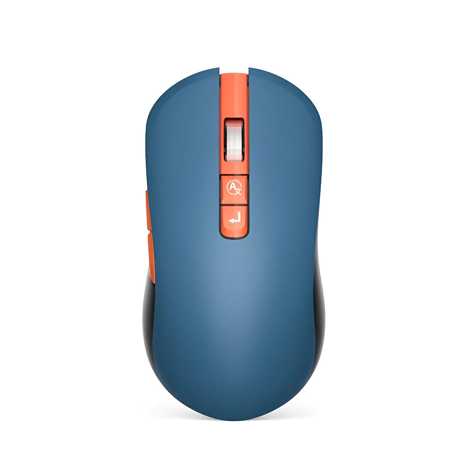IFLYTEK black wireless gaming mouse with voice translation microphone on a desk.