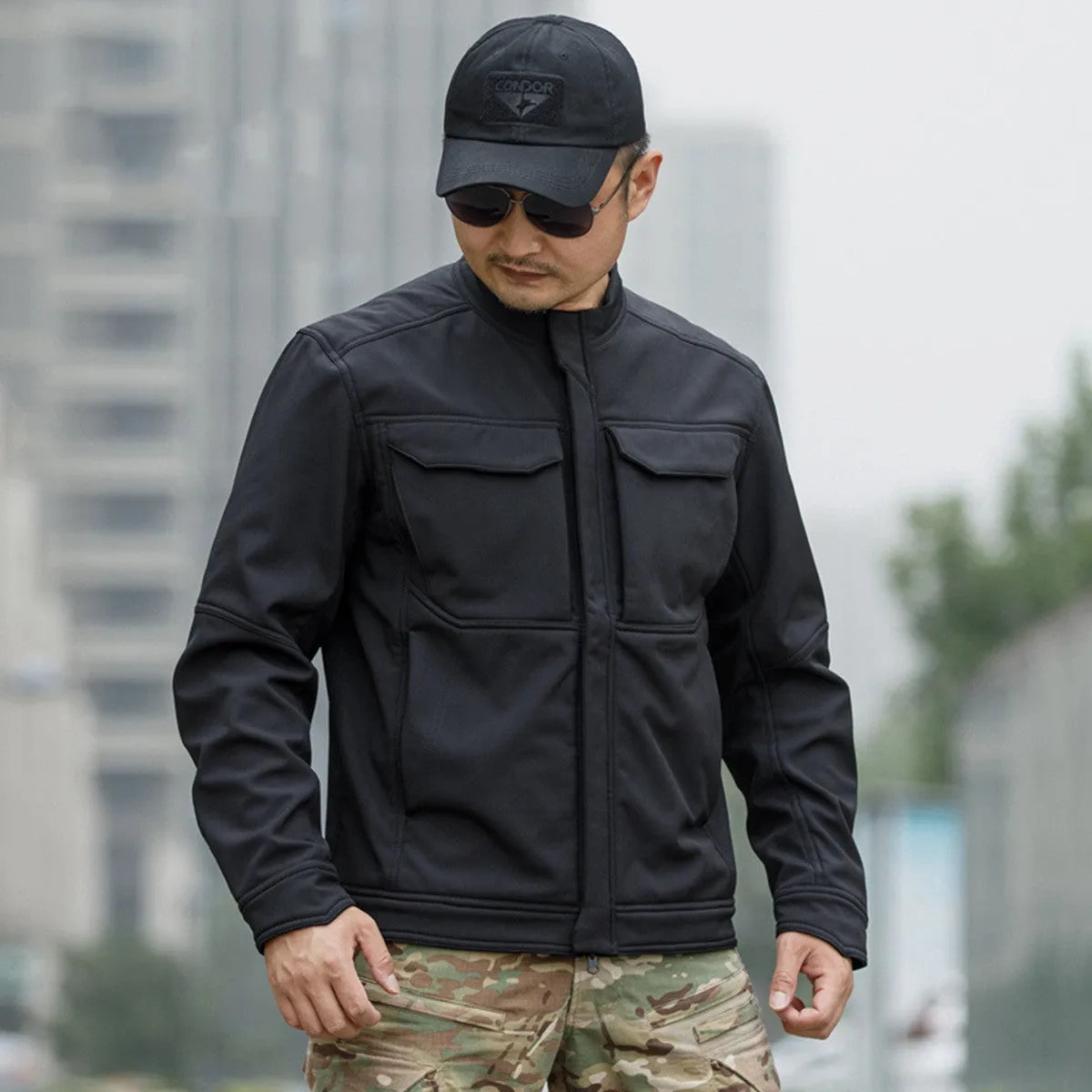 Bone Frog Peak Breaker solid colour soft shell jacket for mountaineering and outdoor sports