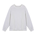 Men's twill jacquard loose fit round neck sweater solid colour