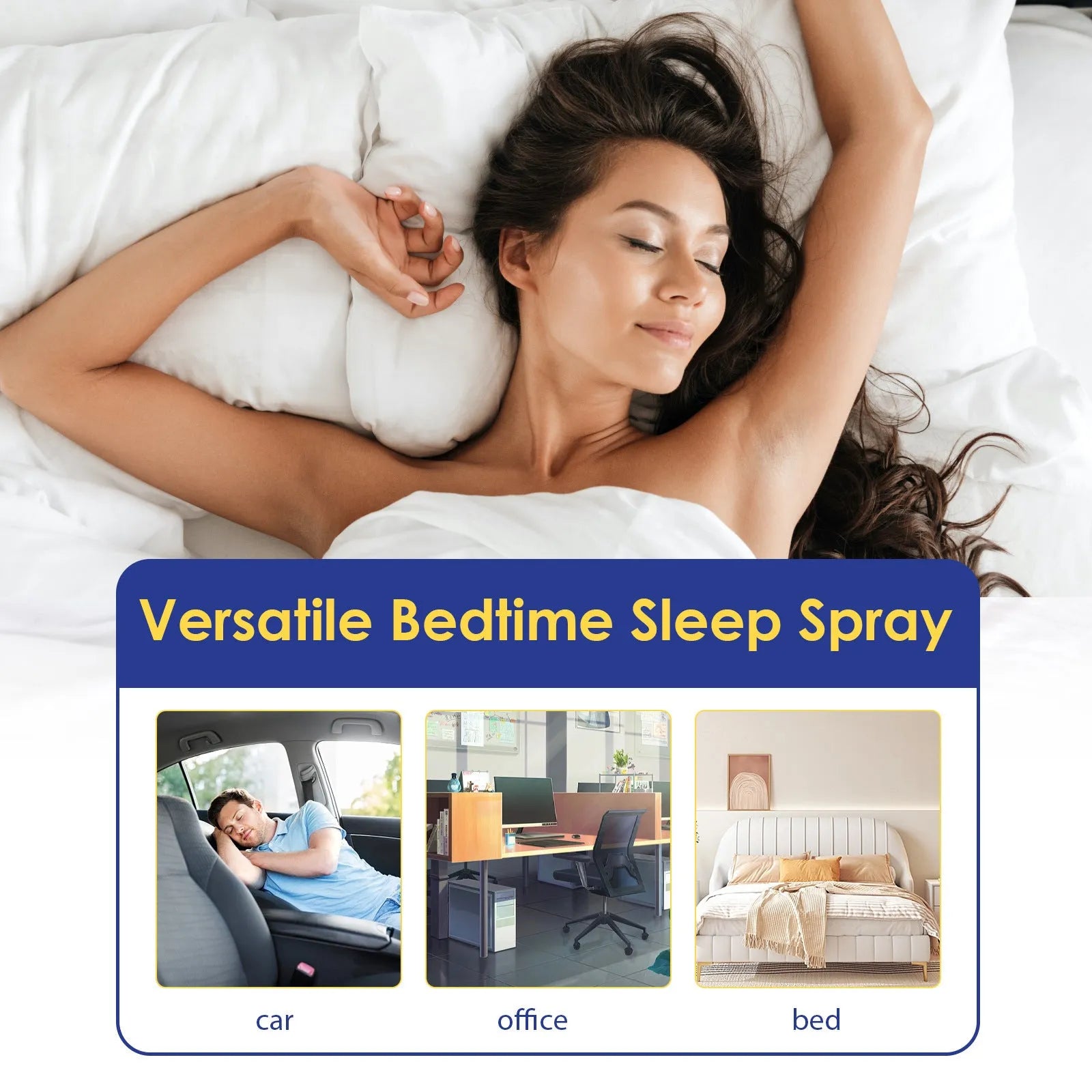 Aromatherapy sleep care spray 60ml bottle for relaxation and falling asleep naturally
