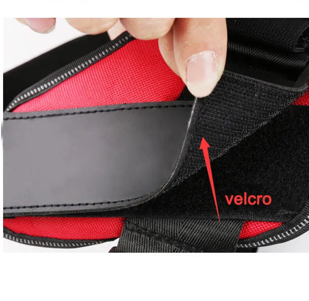 Reflective adjustable no-pull dog harness vest with chest strap and D-ring leash attachment