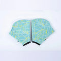 Green print duck feet webbed swimming gloves for outdoor water sports training