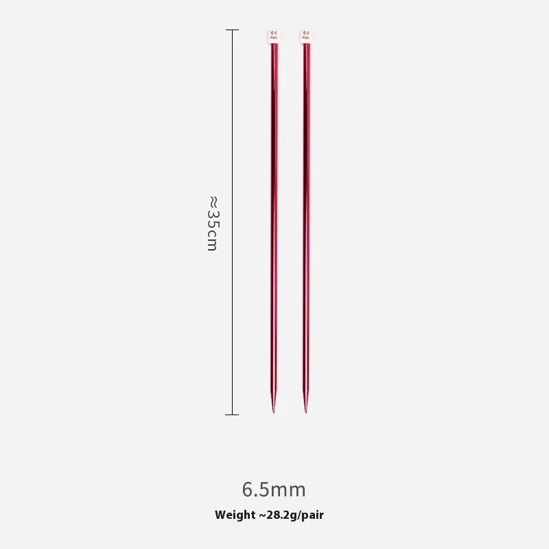 Complete set of lengthened crochet hooks in assorted sizes from 2.0mm to 10.0mm with protective caps.