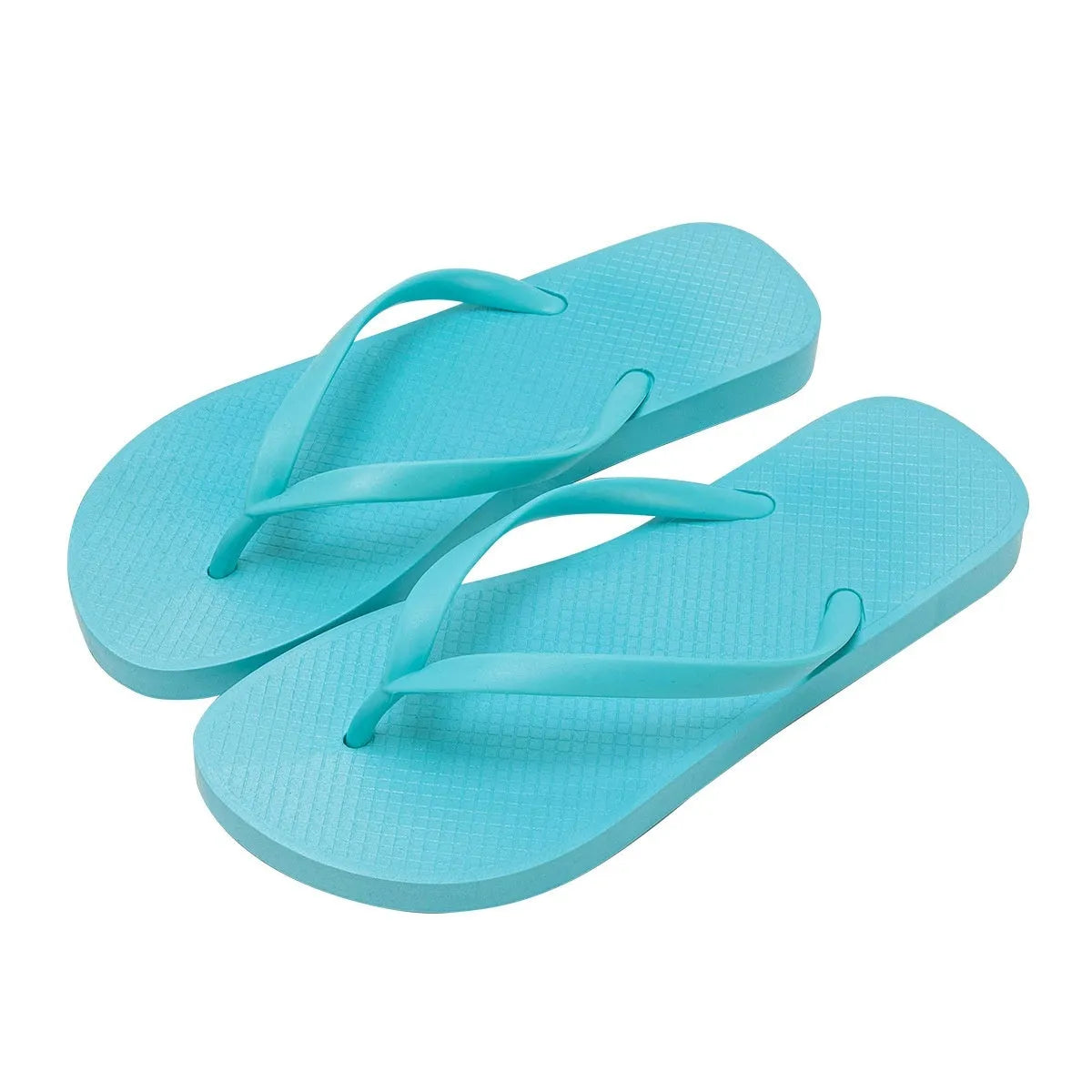 Foldable plastic beach slippers with hollow-out design and non-slip PVC soles in multiple colour options