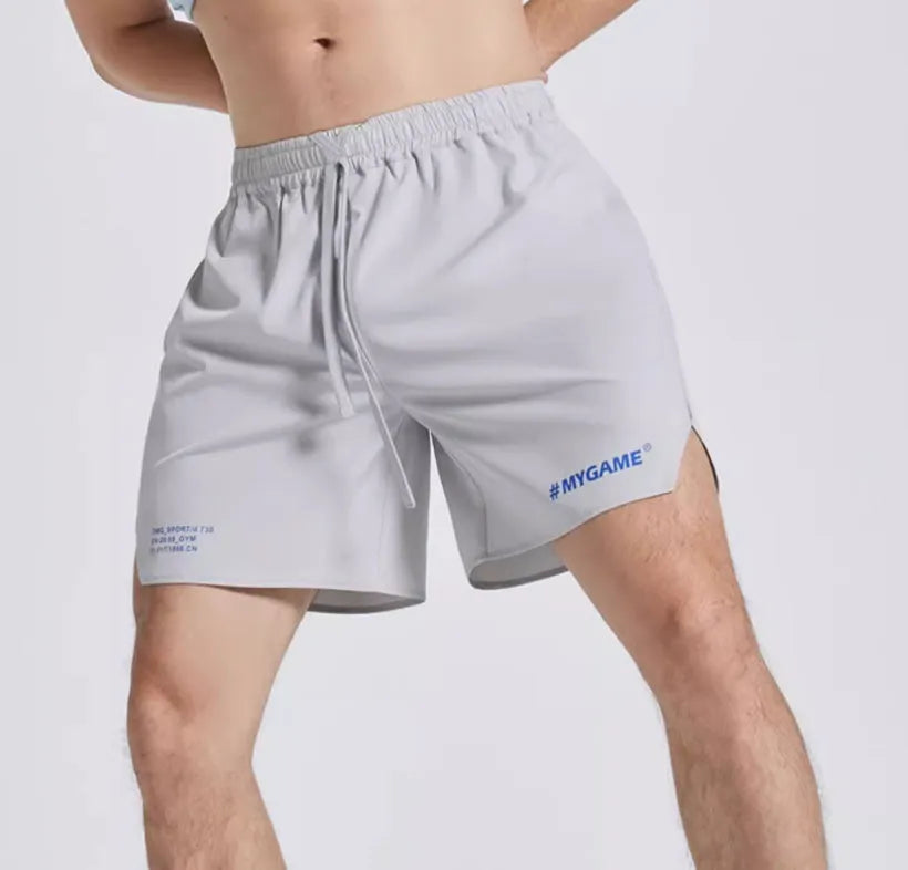 Men's training fitness shorts in four colours with moisture-wicking fabric for gym workouts