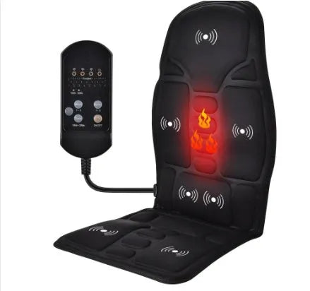 Kneading electric instrument for cervical vertebra car with wireless remote control and Bluetooth in Black-OPP bag