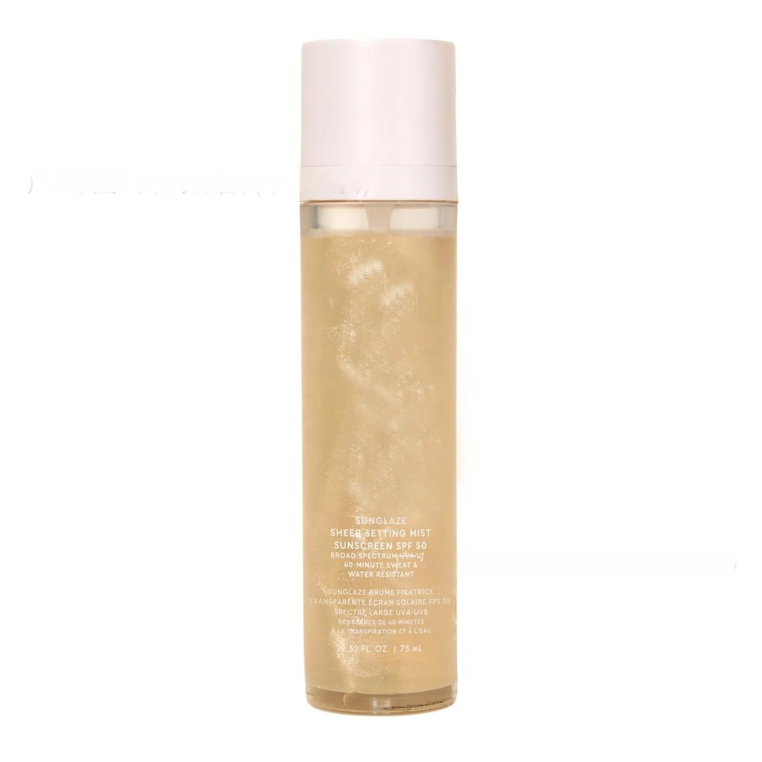 75ml makeup setting spray and hydrating toner in spray bottle with fine mist nozzle