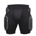 Black cycling hip protection pants with multifunctional padded design for sports safety