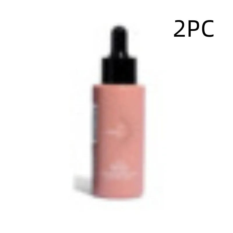 Matte sun tanning liquid and cream set with 50ml drops and 75ml cream containers