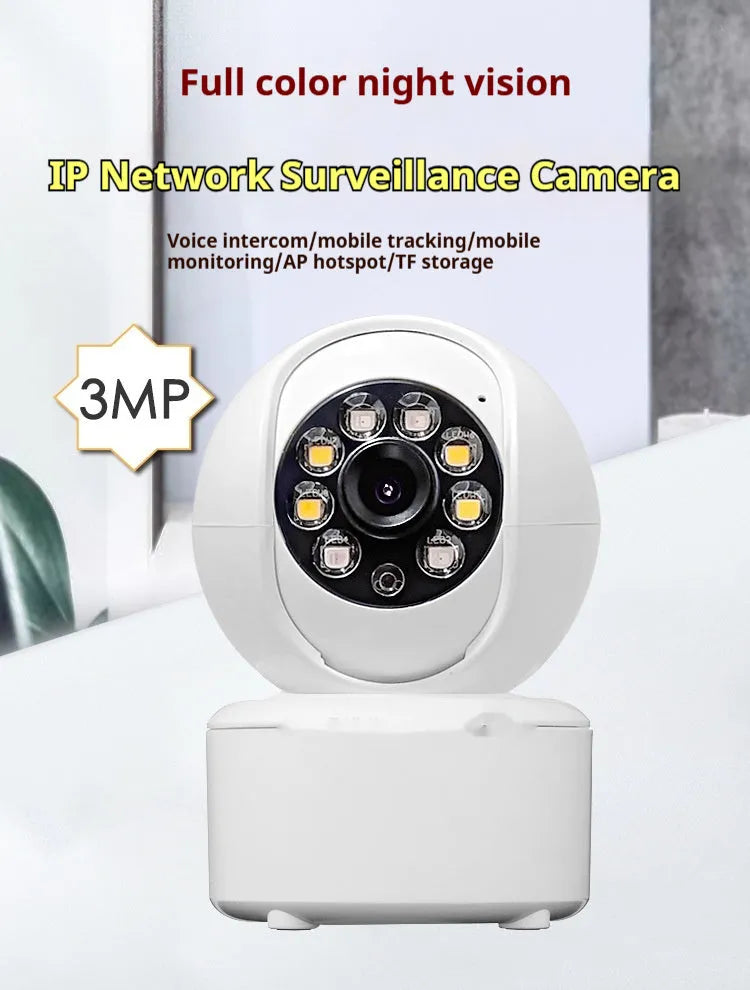 1080p HD home security camera with ceiling mount bracket on a white background