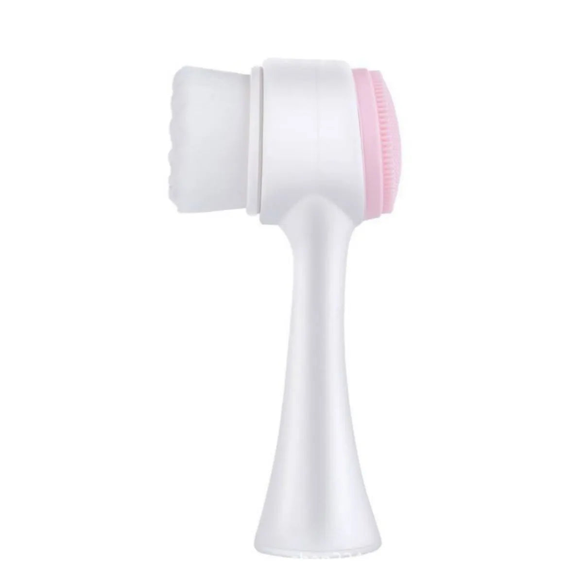 Blue and pink pet paw brush grooming tool for dogs and cats
