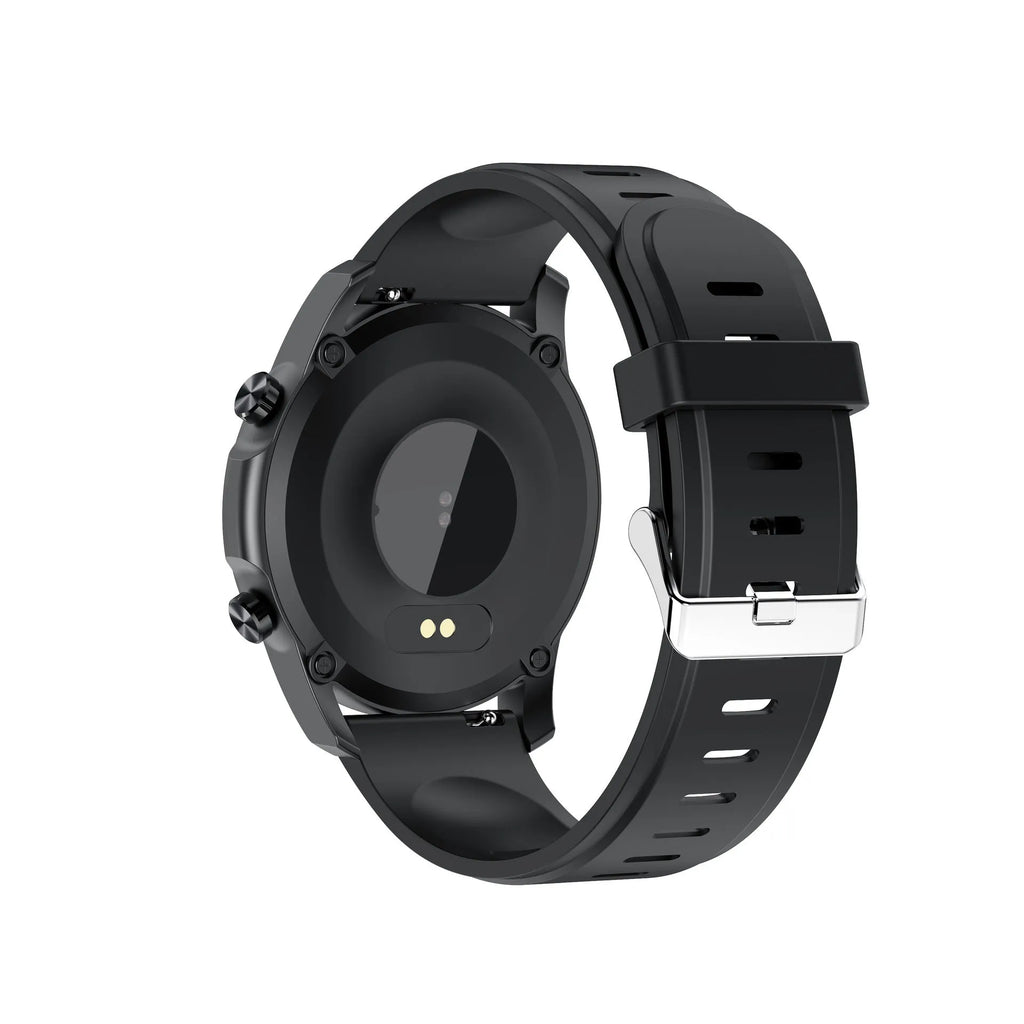 Youth2 smart bracelet with zinc alloy case and black wristband showing its 1.3-inch colour display.