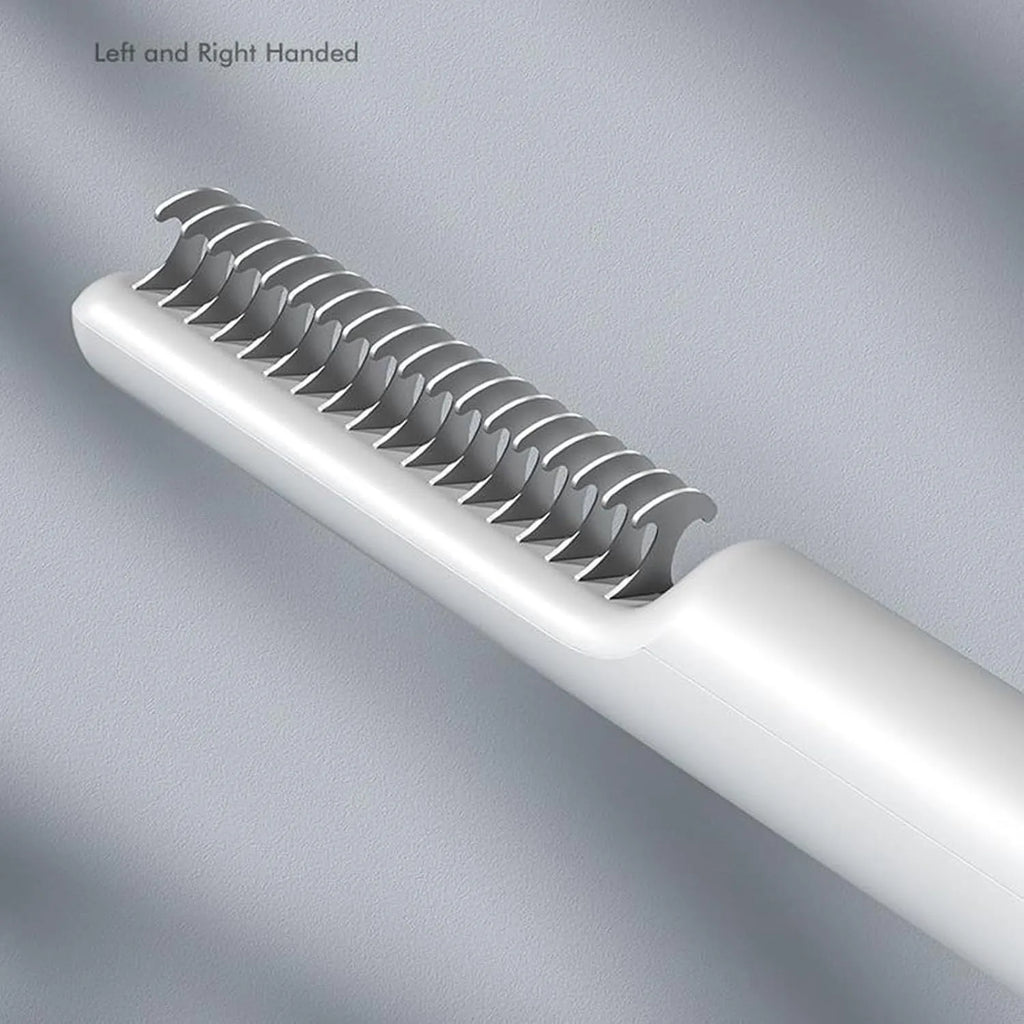 Stainless steel dematting comb with user-friendly handle for removing knots from dog hair