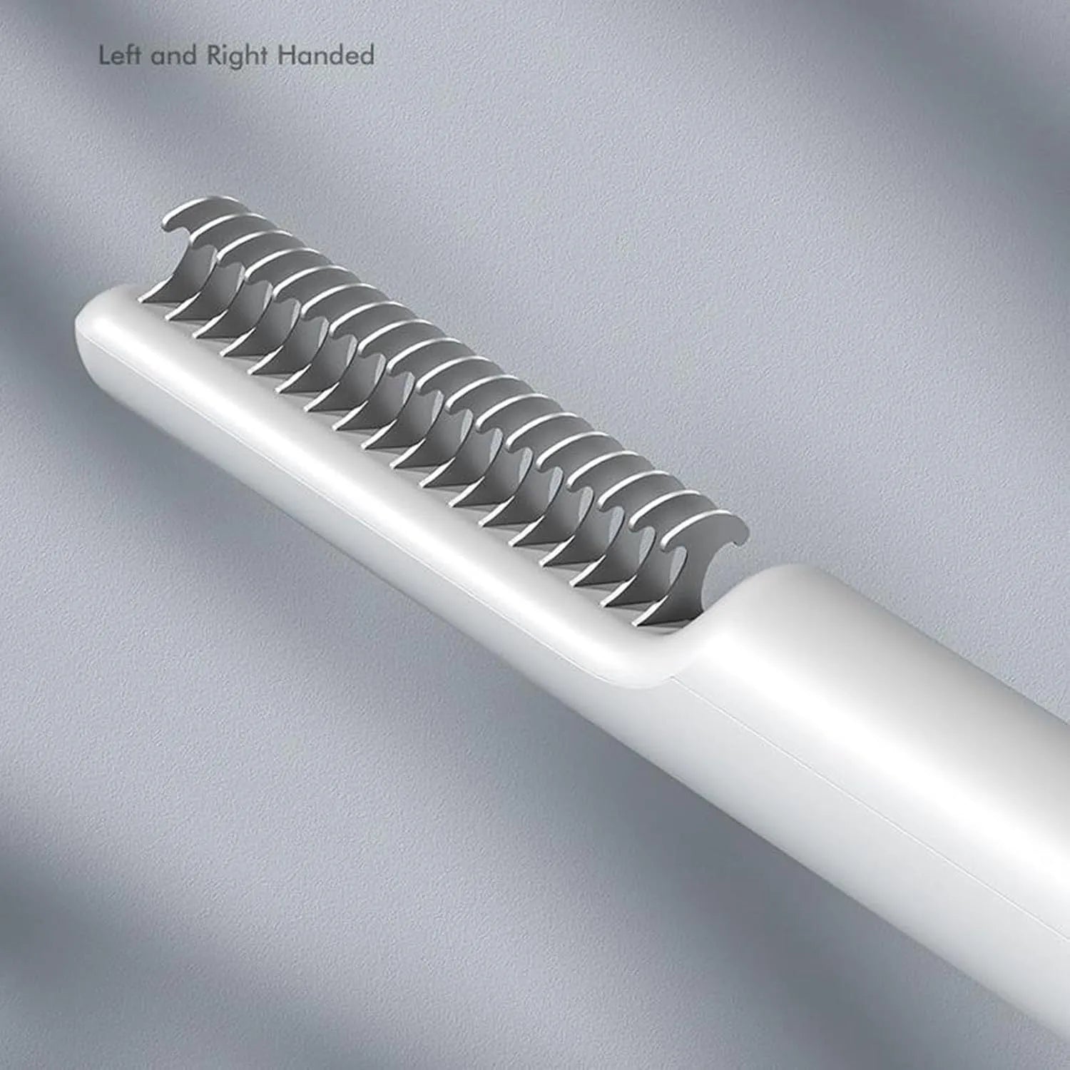 Stainless steel dematting comb with user-friendly handle for removing knots from dog hair
