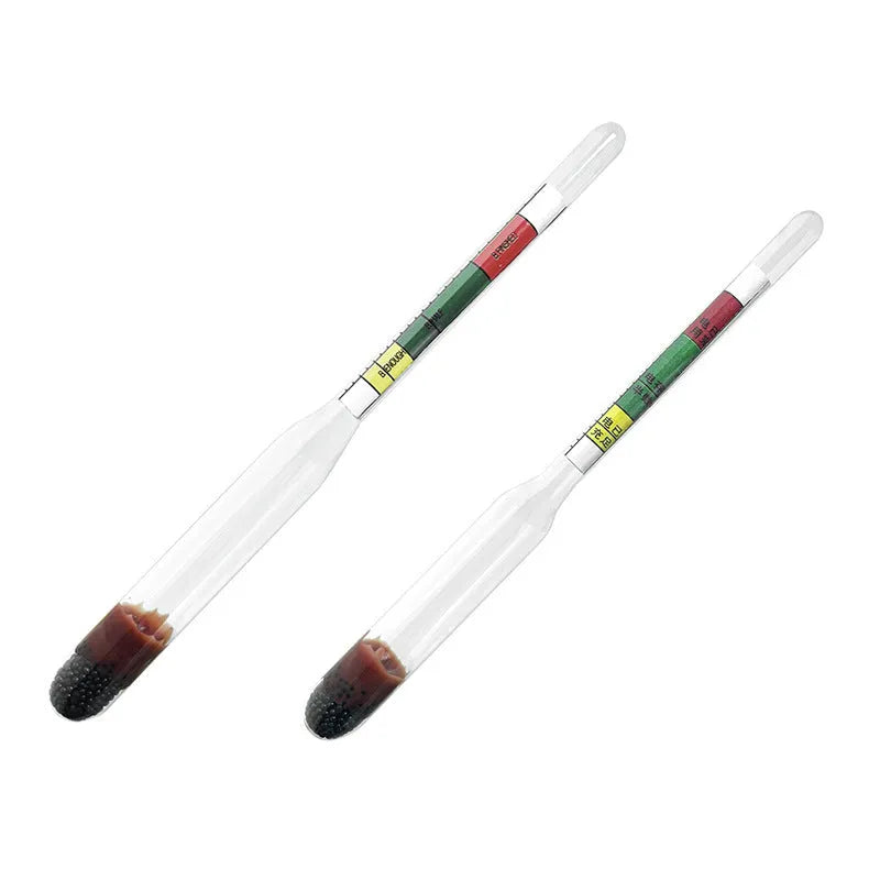 Glass electrohydraulic hydrometer for automobile battery electrolyte density measurement