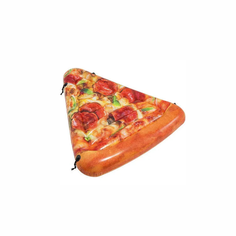 Large pizza themed inflatable surfboard float measuring 175cm by 145cm