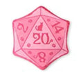 Blue dice catnip toy made of soft plush flannelette with organic catnip, designed for DND-themed interactive cat play
