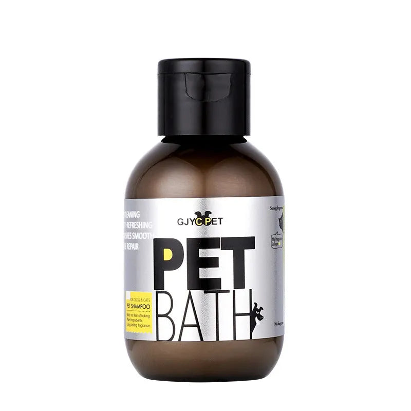 Dog Shower Gel 100ml antibacterial deodorant body wash for pets, plain style bottle