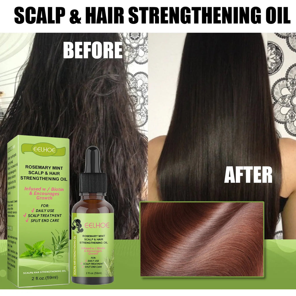 59ml bottle of Rosemary Mint Hair Growth Fluid scalp massage oil