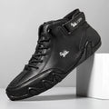 High-top Octopus Men's Casual Martin Boots in microfiber with rubber sole, flat heel, round toe, breathable non-slip warm, multiple colours