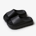 Women's fish mouth shoes slippers with 5.5cm thick EVA sole in beige, black, khaki and rose red colour options